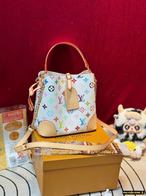 Túi LV Louis Vuitton Trắng Họa Tiết