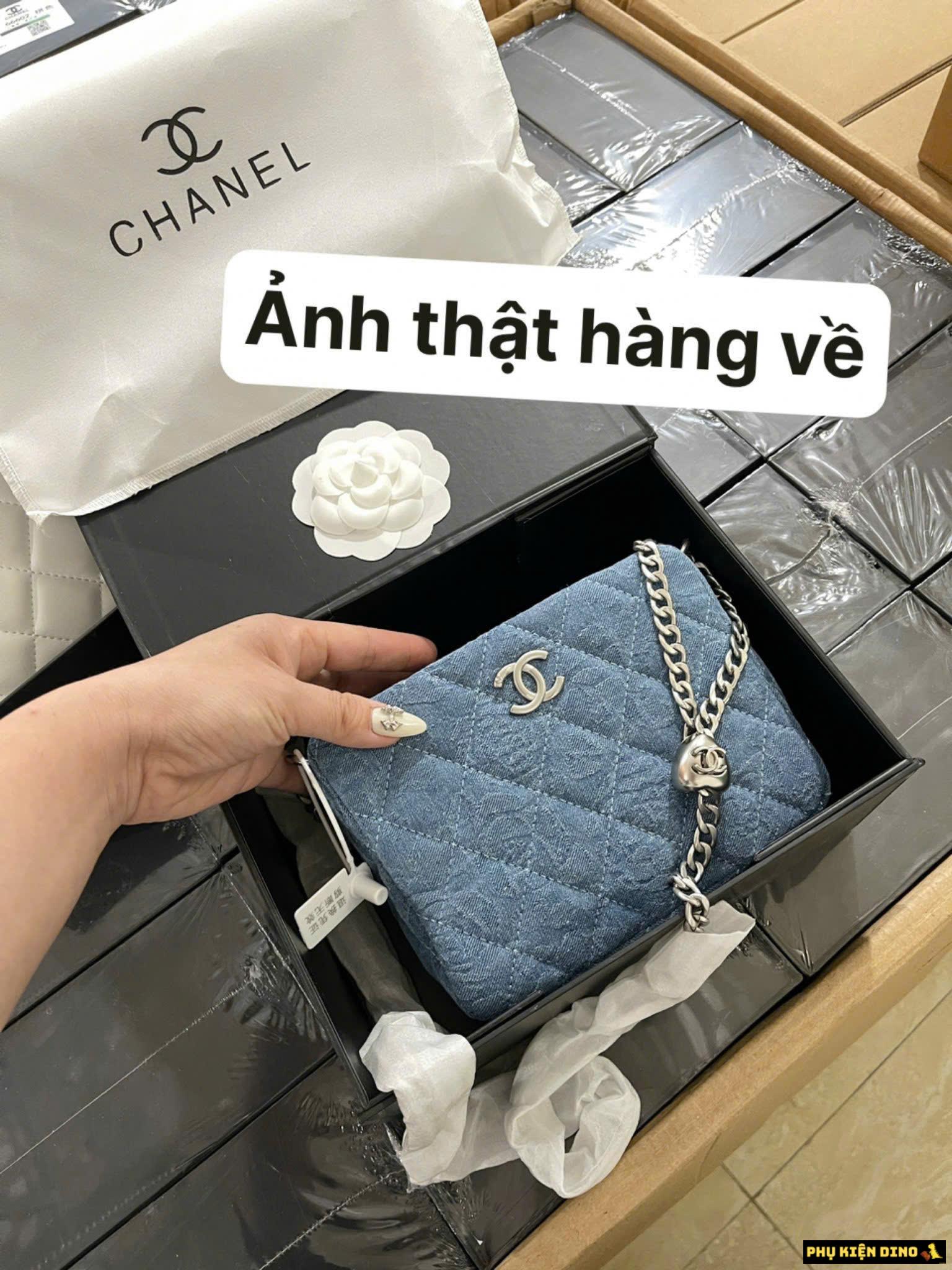 Túi Chanel Hobo Denim Crossbody Chuông Fullbox 2 Túi Xách Nữ Chanel Denim Chuông