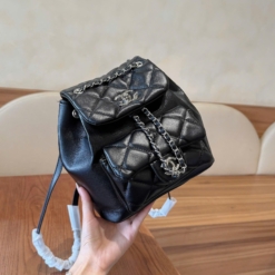 Balo Chanel 22A Duma Backpack Black Lambskin