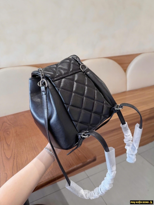 Mặt Sau Balo Chanel Đen Size Nhỏ