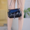 Túi CNK Quilted Two Way Front Flap Backpack Màu Đen