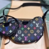 Túi Đeo Vai Nữ LV Louis Vuitton Monogram Black Bean