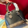 Túi Louis Vuitton LV Hến Alma BB Monogram Black Brown 14 Túi Louis Vuitton LV Hến Alma BB Monogram Đen