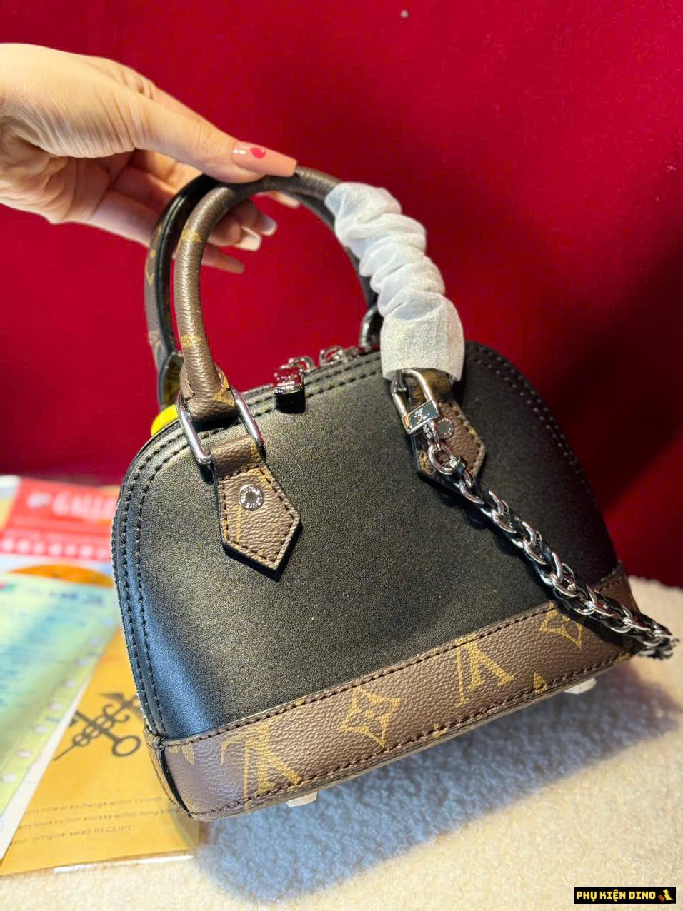 Túi Louis Vuitton LV Hến Alma BB Monogram Đen Túi Louis Vuitton LV Hến Alma BB Monogram Đen