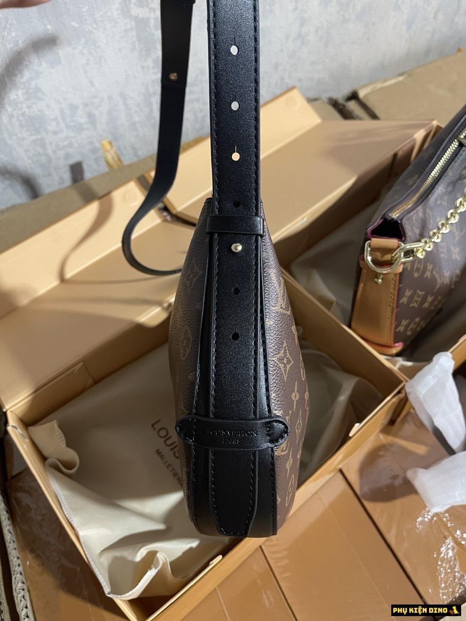 Túi Louis Vuitton Monogram Nâu Quai Đen Túi Louis Vuitton Monogram Nâu Quai Đen