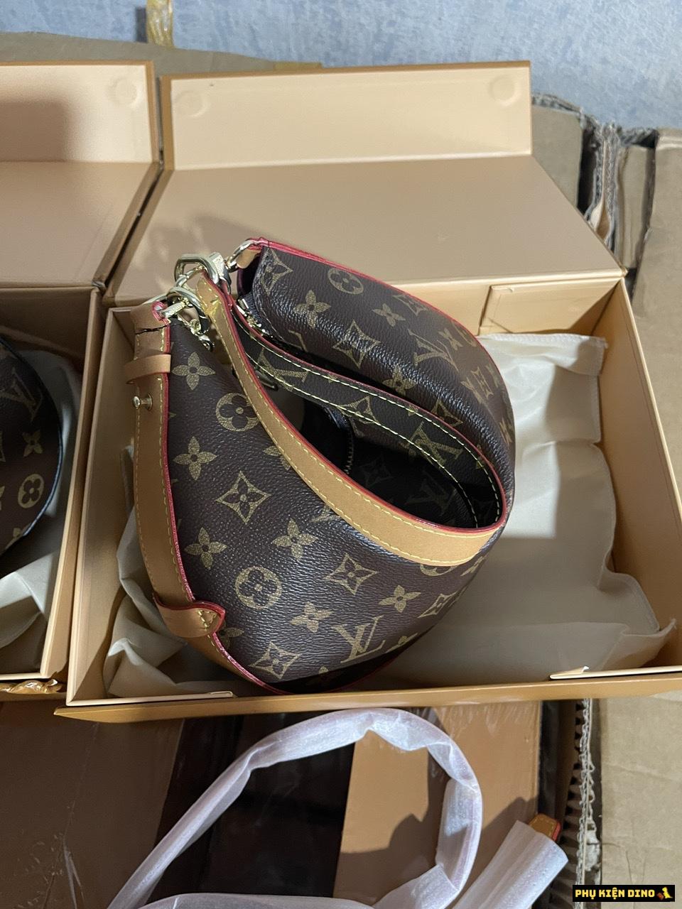 Túi Louis Vuitton Monogram Black Brown Gold Fullbox 3 Túi Louis Vuitton Monogram Nâu Quai Nâu