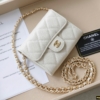Ví Chanel Kèm Dây Đeo Chéo Màu Trắng Mini