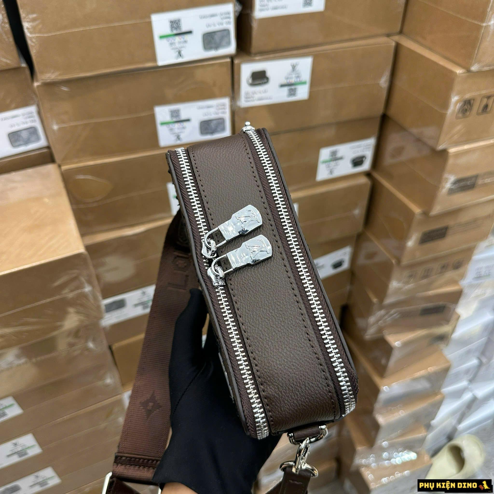 Túi Louis Vuitton LV Alpha Wearable Damier Graphite Brown Fullbox 4 Túi Đeo Chéo LV Alpha Wearable Damier Màu Nâu