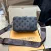 Túi Louis Vuitton LV Alpha Wearable Damier Graphite Brown Fullbox