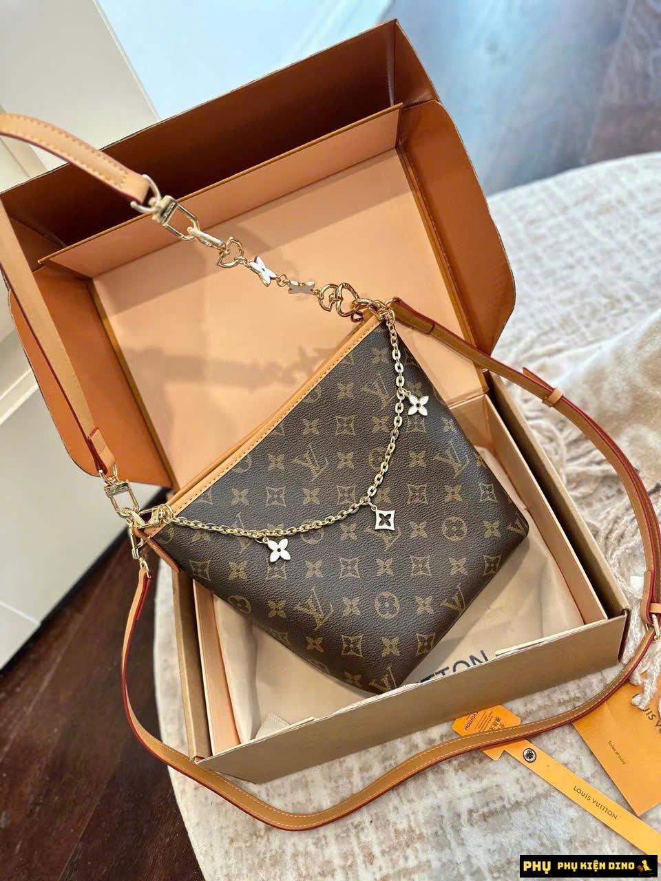 Túi Xách Nữ Louis Vuitton Brown Bucket Bag Brown 2 Túi Xách Nữ Louis Vuitton Brown Bucket Bag Brown Fullbox