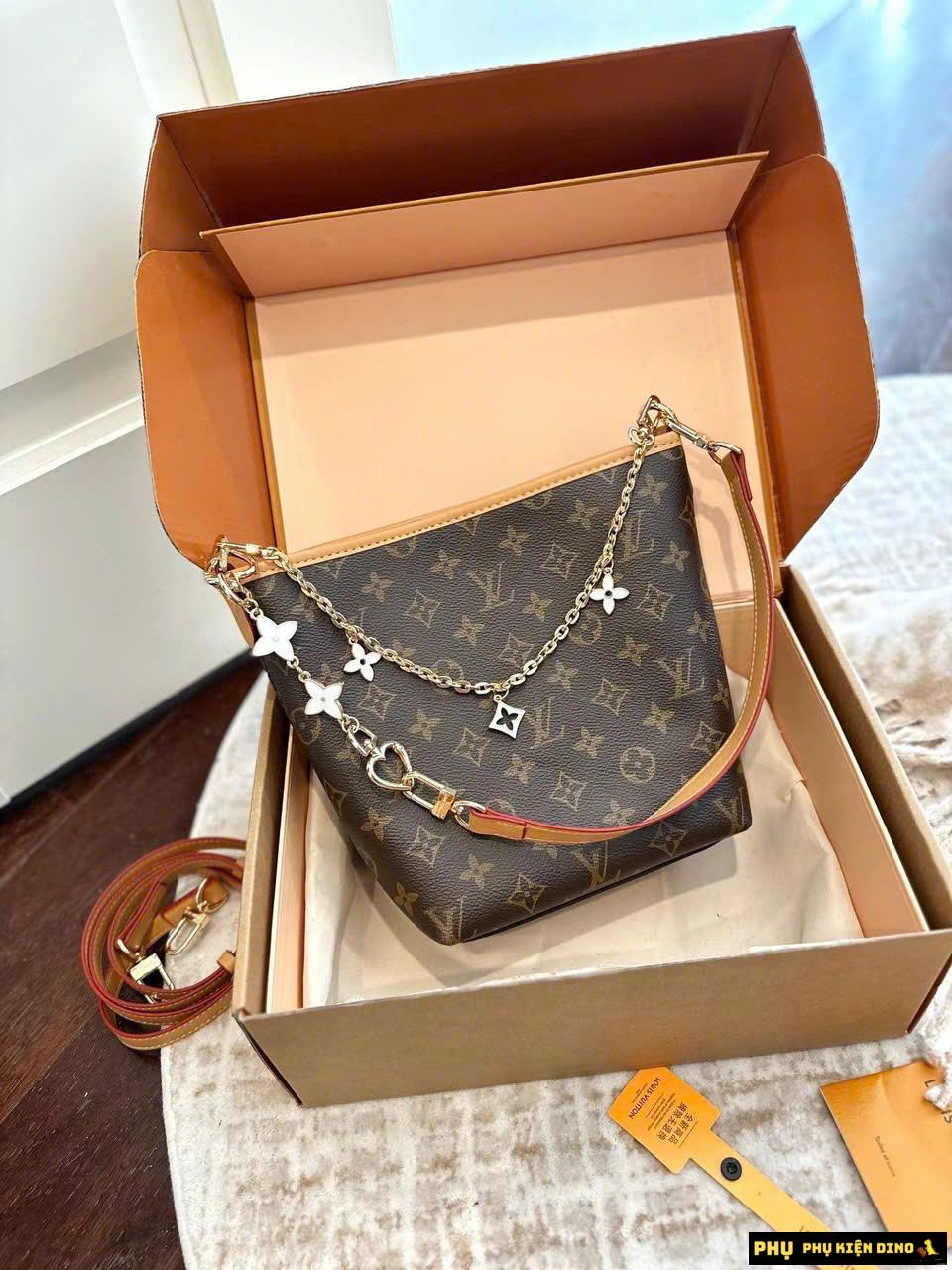 Túi Xách Nữ Louis Vuitton Brown Bucket Bag Brown Túi Xách Nữ Louis Vuitton Brown Bucket Bag Brown