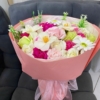 Bó Hoa Sáp Thơm Cao Cấp 35 Bông Tặng Kèm Nơ 2305 Florist - 2305HS002 8 Bó Hoa Dáng Tròn Không Tàn Quà Tặng Cao Cấp
