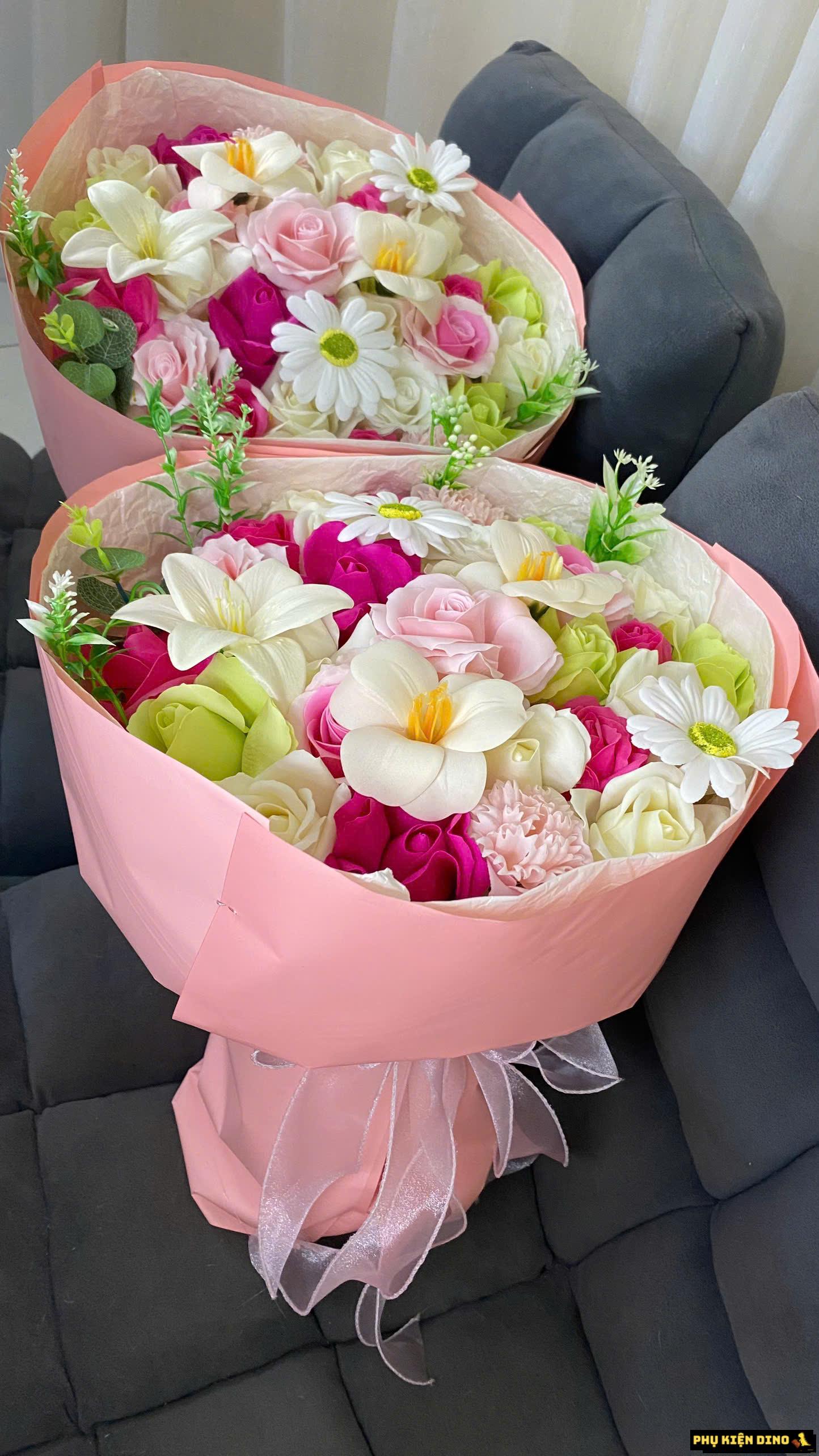 Bó Hoa Sáp Thơm Cao Cấp 35 Bông Tặng Kèm Nơ 2305 Florist - 2305HS002 6 Bó Hoa Sáp Thơm Cao Cấp Siêu To
