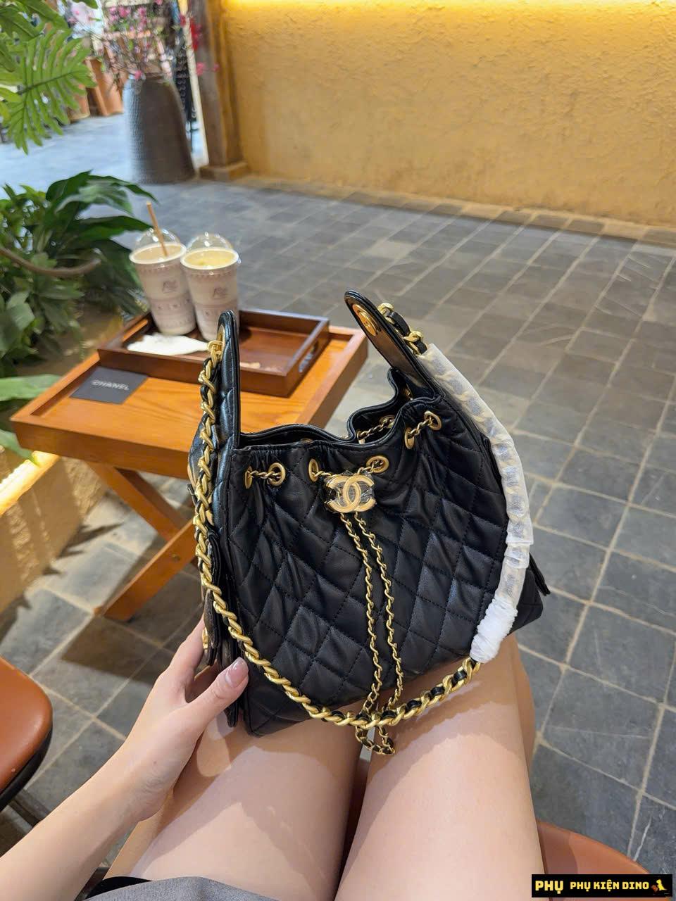 Túi Chanel Small Hobo Bag Black Caviar Drawstring Bag Fashion Túi Chanel Small Hobo Bag Black Caviar Drawstring Bag Fashion