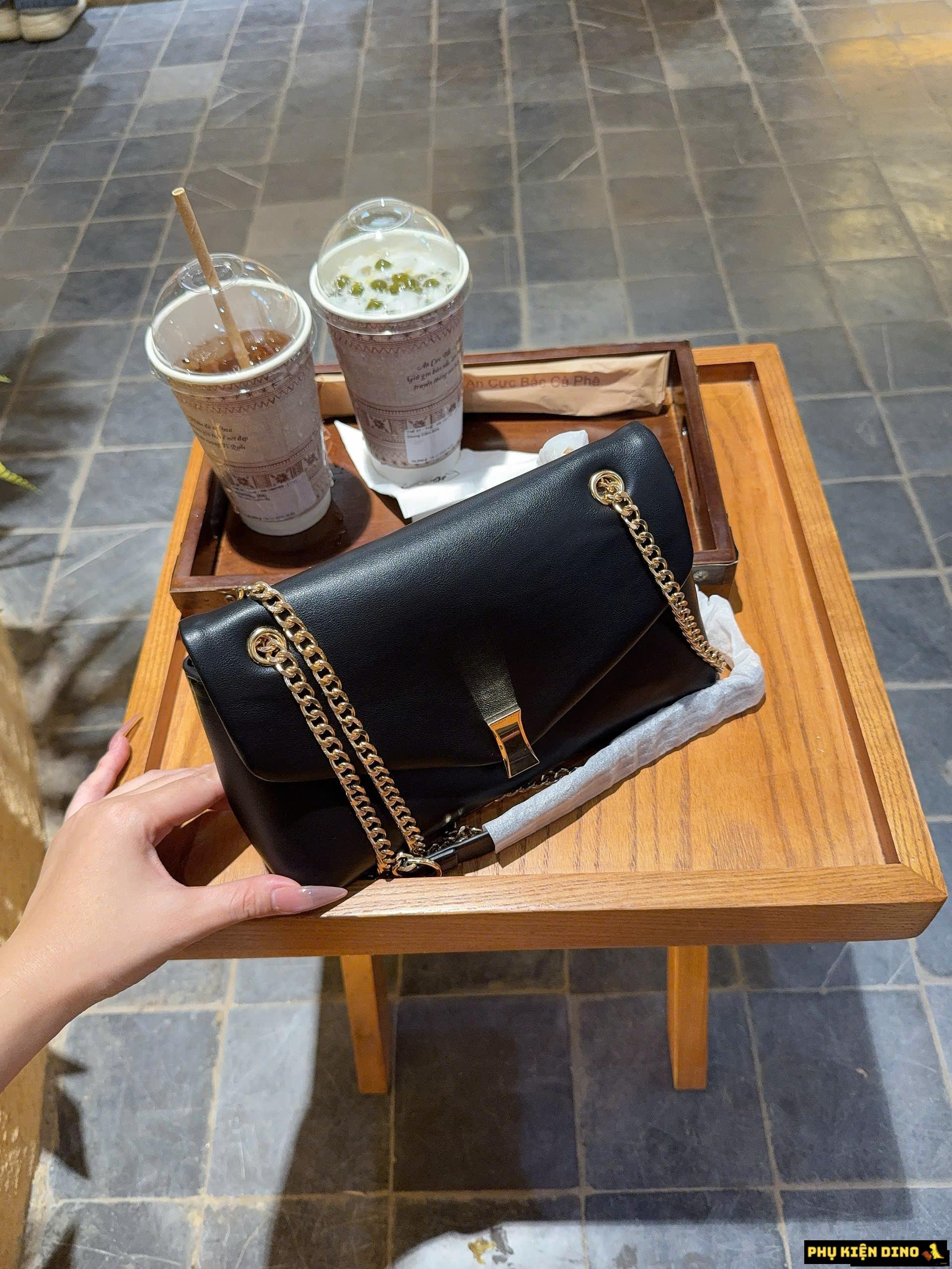 Túi Charles & Keith CNK Yuis Lilibet Chain Strap Bag Black 13 Túi Charles & Keith Yuis Lilibet Màu Đen Bản Đẹp Fullbox