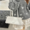 Túi Charles & Keith CNK Hazel Bow Elongated Shoulder Bag 22 Túi CNK Hazel Bow Elongated Shoulder Bag White