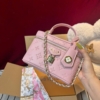 Túi Louis Vuitton LV Vanity Chain Pouch Fullbox Kèm Khăn Size 18 27 Túi Đeo Chéo LV Vanity Chain Dập Nổi