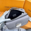 Túi Louis Vuitton LV S Lock Shoulder Bag Gray Size 26 Fullbox 13 Túi Đeo Chéo Nam LV S Lock Messenger Xám Khóa Bạc