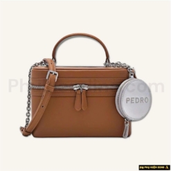 Túi Đeo Chéo Nữ Pedro Ari Boxy Shoulder Bag Camel Màu Nâu