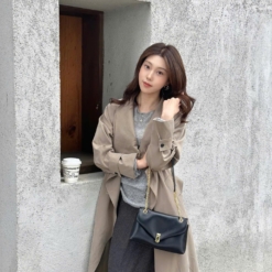 Túi Đeo Vai Charles & Keith Yuis Lilibet Màu Đen Fullbox