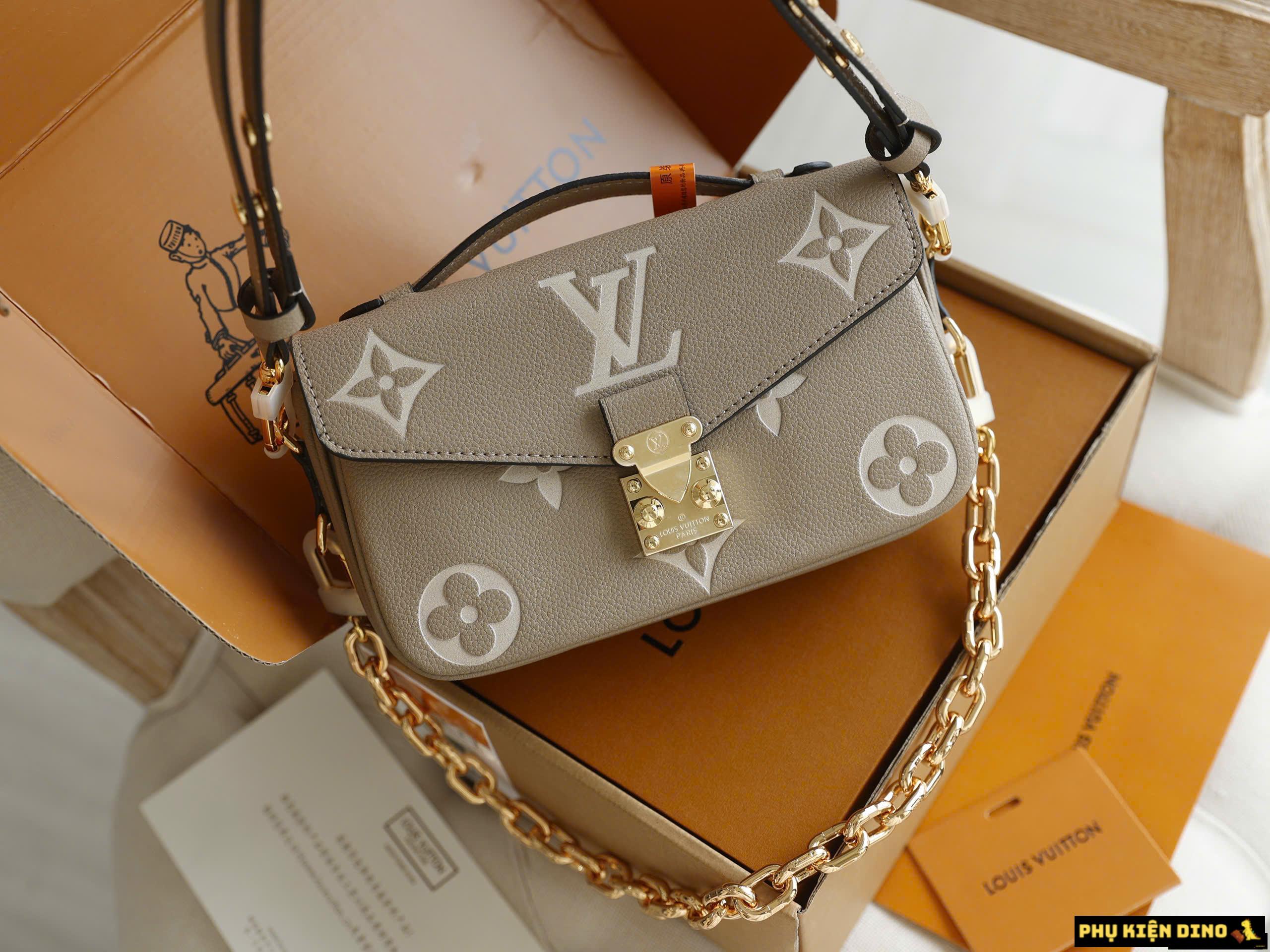 Túi Louis Vuitton LV Pochette Metis East West Cream Black Fullbox 20 Túi Đeo Vai LV Pochette Metis East West Màu Kem Nguyên Seal