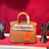 Túi Hermes Birkin Size 25 Togo Gris Pantin 14 Túi Hermes Birkin Size 25 Togo Gris Pantin Orange Cam
