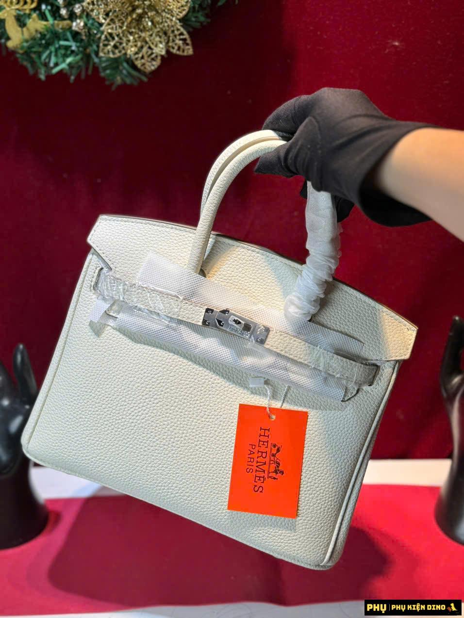 Túi Hermes Birkin Size 25 Togo Gris Pantin 5 Túi Hermes Birkin Size 25 Togo White