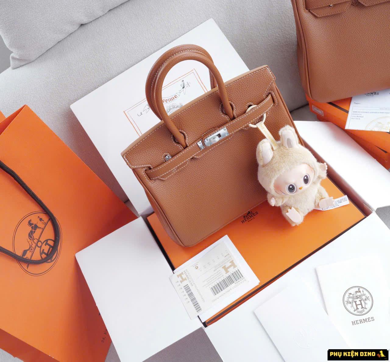 Túi Hermes Swift Birkin Size 20 25 30 Handbag Brown Màu Nâu 6 Túi Hermes Birkin Swift Màu Nâu Chân Đế Bọc Cao Su