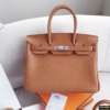 Túi Hermes Swift Birkin Size 20 25 30 Handbag Brown Màu Nâu 7 Túi Hermes Birkin Swift Màu Nâu Full Khăn Lụa Logo Xịn Size 30