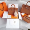 Túi Hermes Swift Birkin Size 20 25 30 Handbag Brown Màu Nâu 8 Túi Hermes Birkin Swift Màu Nâu Hàng Full Box Vip Size 25