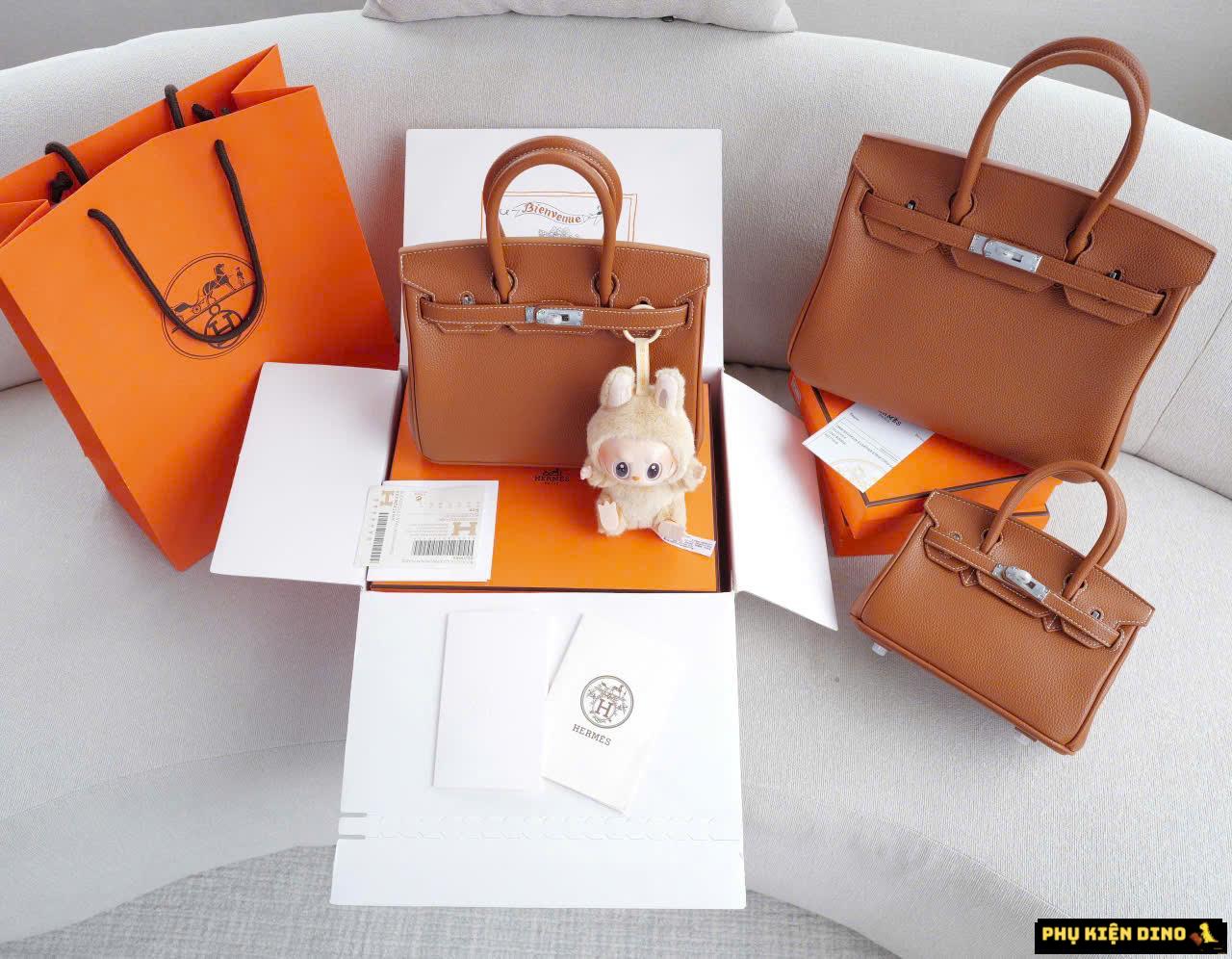 Túi Hermes Swift Birkin Size 20 25 30 Handbag Brown Màu Nâu 3 Túi Hermes Birkin Swift Màu Nâu Hàng Full Box Vip Size 25