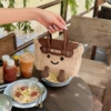 Túi Jellycat Birkin Lông Size 20 Màu Nâu 18 Túi Jellycat Birkin Phối Lông Cao Cấp Size 20 Màu Nâu
