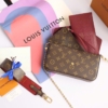 Túi Louis Vuitton LV Félicie Pochette Monogram Brown M81896 19 Túi Louis Vuitton Félicie Màu Nâu Đỏ