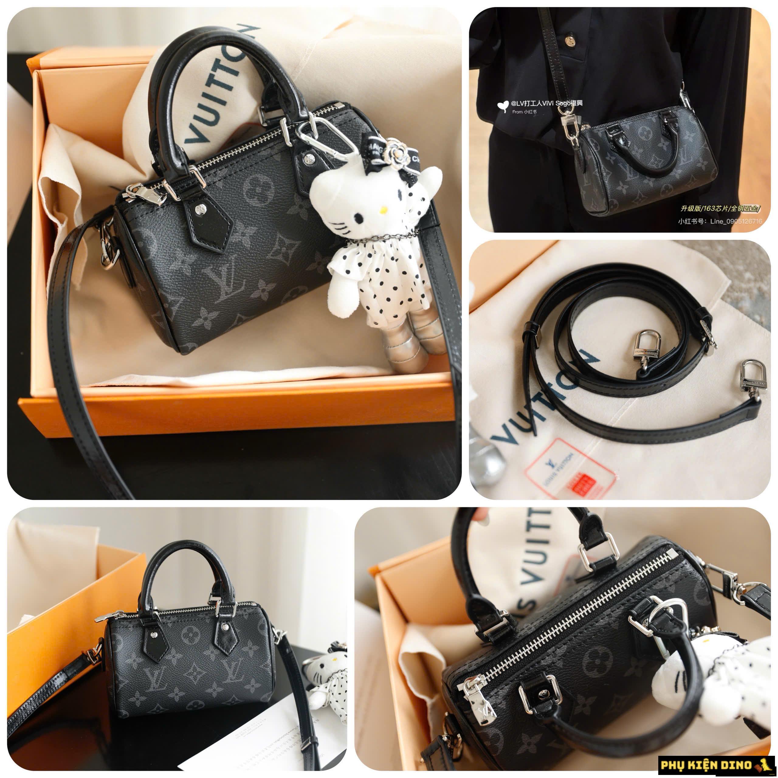 Túi Louis Vuitton LV Nano Speedy Monogram Eclipse M26573 1 Túi Louis Vuitton LV Nano Speedy Monogram Eclipse