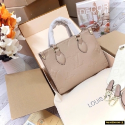 Túi Louis Vuitton LV OnTheGo MM 2in1 Màu Kem Size 25cm Full 2 Box