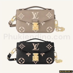 Phụ Kiện Dino - Túi Xách Luxyry 44 Túi Louis Vuitton LV Pochette Metis East West Cream Black Fullbox