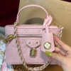 Túi Louis Vuitton LV Vanity Chain Pouch Fullbox Kèm Khăn Size 18 25 Túi Louis Vuitton LV Vanity Chain Pouch Hồng Nhạt