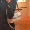 Túi Louis Vuitton Pochette Metis East West Màu Kem Size 21cm Hàng Đẹp