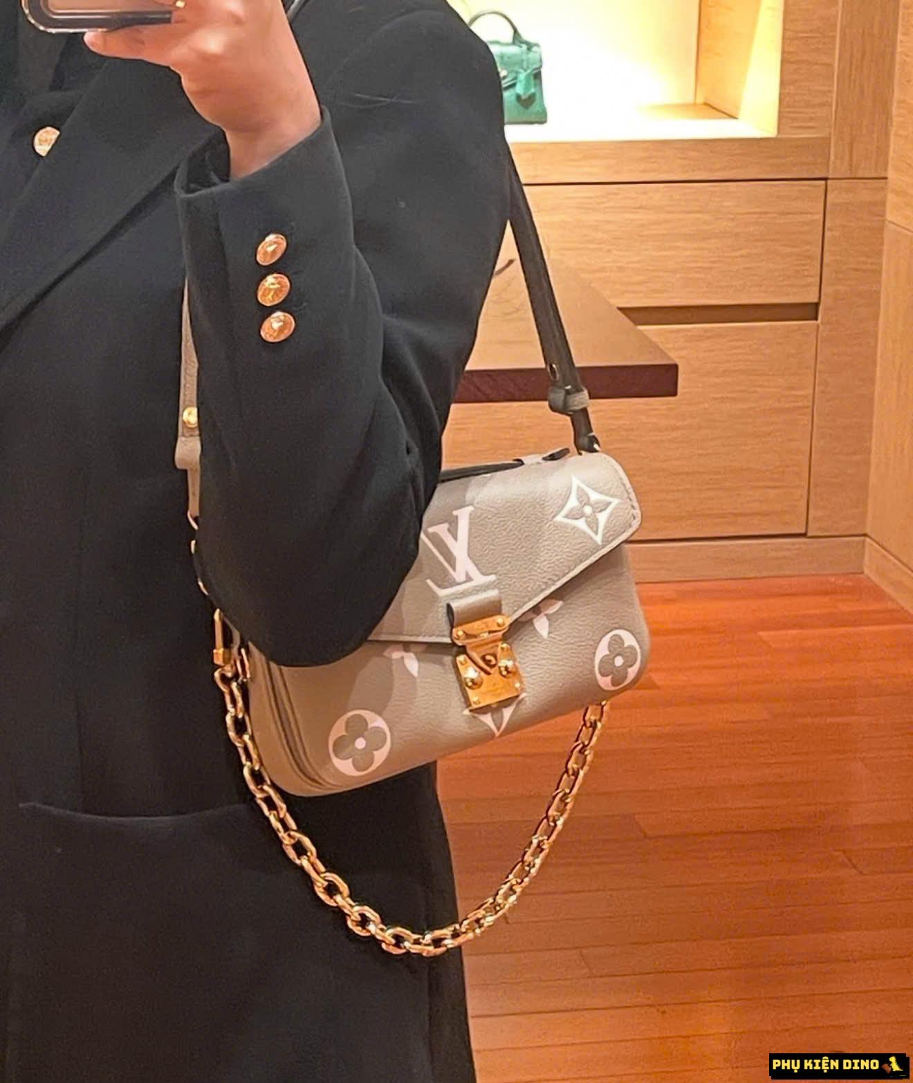 Túi Louis Vuitton LV Pochette Metis East West Cream Black Fullbox 15 Túi Louis Vuitton Pochette Metis East West Màu Kem Size 21cm Hàng Đẹp