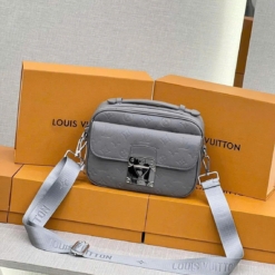 Túi Louis Vuitton S Lock Messenger Màu Xám Size 26 Fullbox