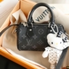 Túi Louis Vuitton LV Nano Speedy Monogram Eclipse M26573 17 Túi LV Mini Nano Speedy M26573 Quai Đeo Chỉnh Nấc