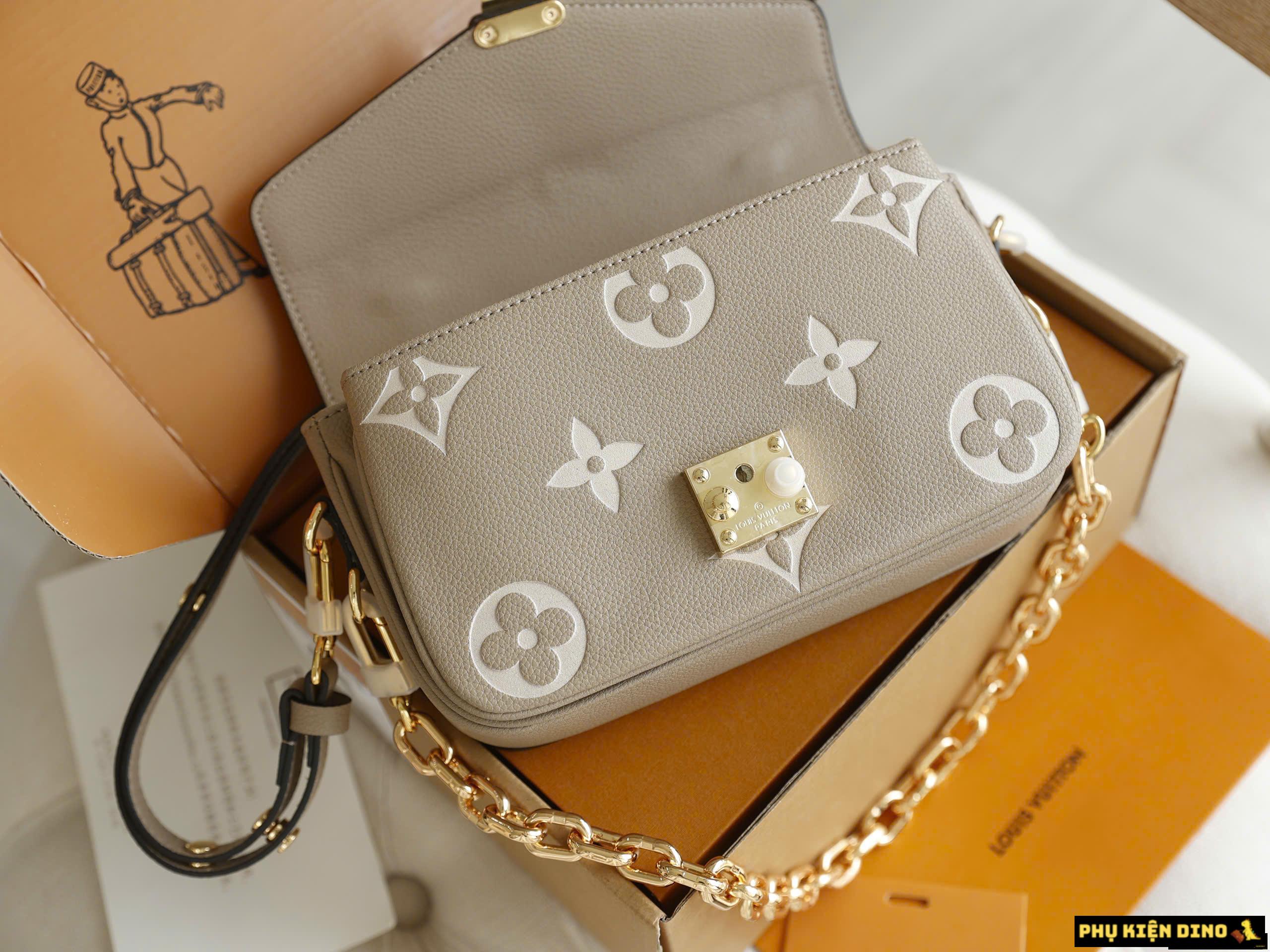 Túi Louis Vuitton LV Pochette Metis East West Cream Black Fullbox 12 Túi LV Pochette Metis East West Cream