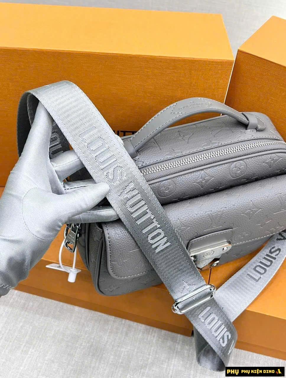Túi Louis Vuitton LV S Lock Shoulder Bag Gray Size 26 Fullbox 4 Túi LV S Lock Messenger Màu Xám Đậm Size 26cm Cao Cấp