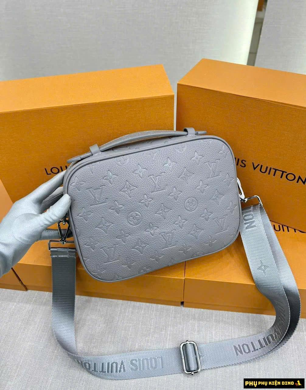 Túi Louis Vuitton LV S Lock Shoulder Bag Gray Size 26 Fullbox 3 Túi LV S Lock Messenger Xám Khóa Bạc Size 26cm Sang Trọng