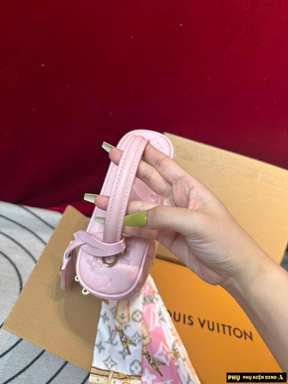 Túi Louis Vuitton LV Vanity Chain Pouch Fullbox Kèm Khăn Size 18 6 Túi LV Vanity Kèm Khăn Dập Nổi Size 18