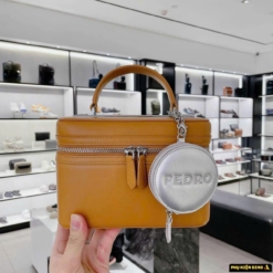 Túi Pedro Ari Boxy Shoulder Bag Màu Nâu Camel Sang Trọng