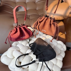 Túi Rút Mini Chio 2nd Màu Nâu Đậm Cam Đất Đỏ Đất New Arrival