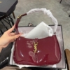 Túi Saint Laurent Le 5 A 7 Patent Dark Red Wine Fullbox 22 Túi Saint Laurent Le 5 A 7 Dark Red Wine Patent Leather 23cm