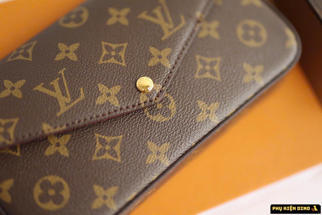 Túi Louis Vuitton LV Félicie Pochette Monogram Brown M81896 10 Túi Ví Louis Vuitton LV Félicie Pochette Fullbox