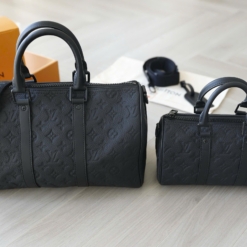 Phụ Kiện Dino - Phụ kiện thời trang thời thượng 38 Túi Xách Louis Vuitton Keepall Bandouliere 25 30 Màu Đen Da Thật